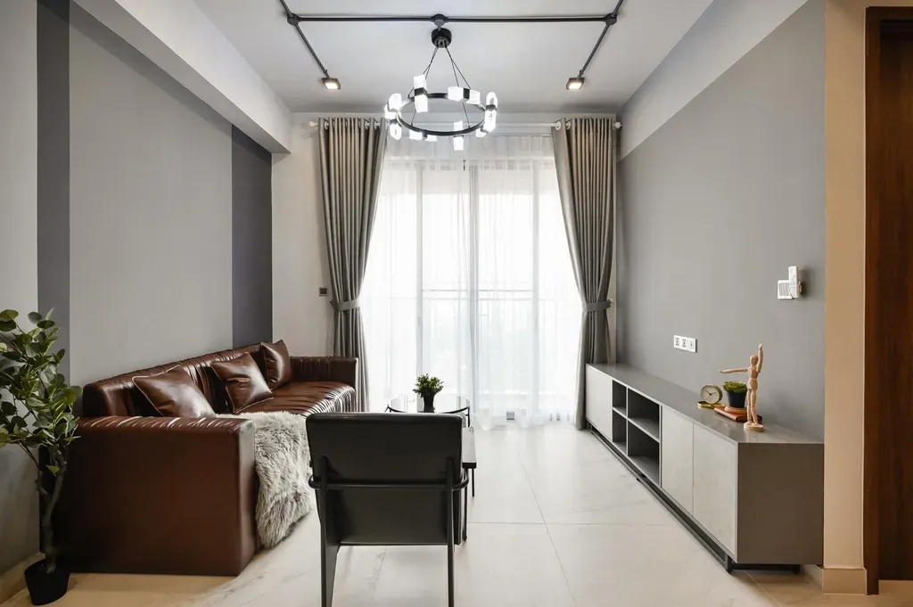 Phòng khách - Căn hộ phong cách Bauhaus: tối giản, tiện nghi một cách tinh tế | Space T