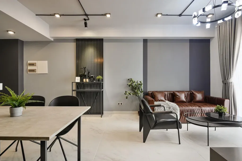 Phòng khách - Căn hộ phong cách Bauhaus: tối giản, tiện nghi một cách tinh tế | Space T
