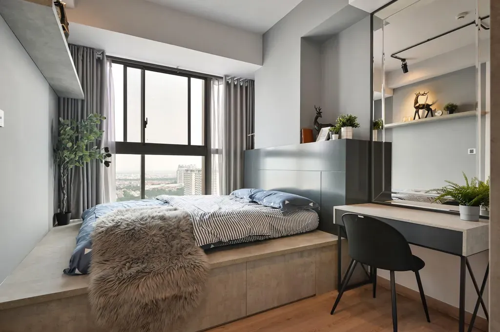 Phòng ngủ - Căn hộ phong cách Bauhaus: tối giản, tiện nghi một cách tinh tế | Space T
