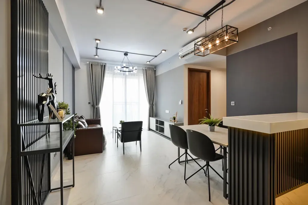 Phòng khách - Căn hộ phong cách Bauhaus: tối giản, tiện nghi một cách tinh tế | Space T