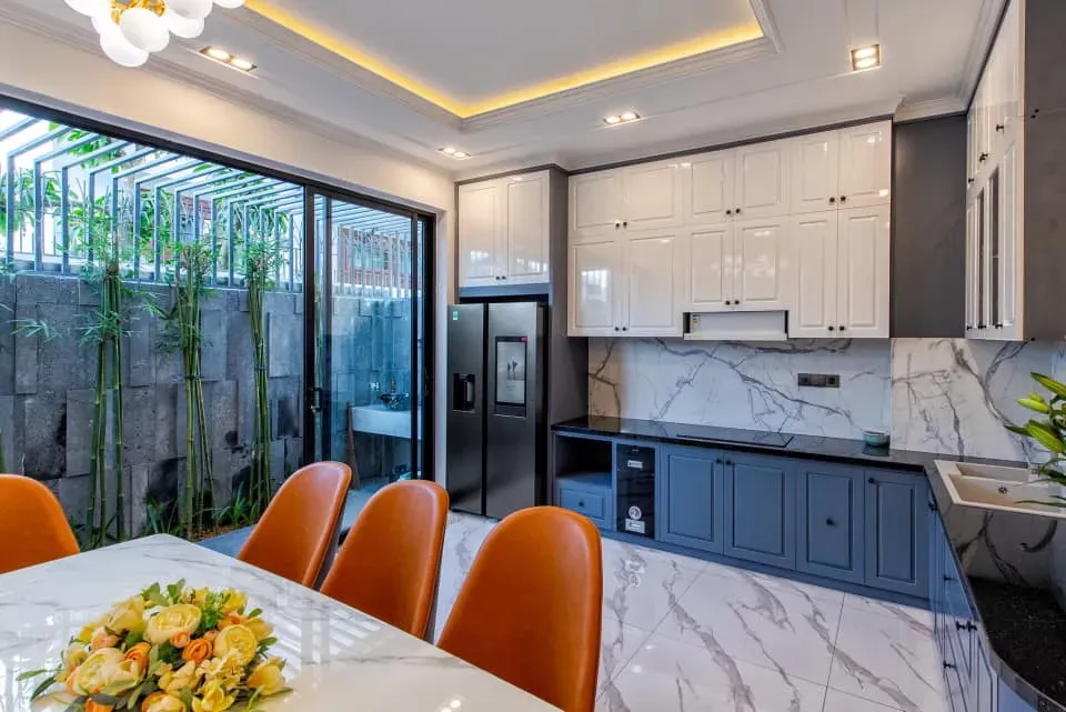 Phòng bếp - Ngưỡng mộ tổ ấm 97m2 đẹp lộng lẫy thành quả năm 27 tuổi của gia chủ | Space T