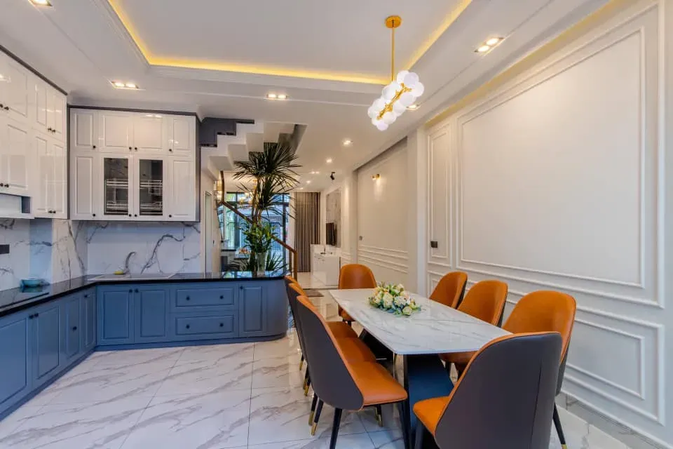 Phòng bếp, Phòng ăn - Ngưỡng mộ tổ ấm 97m2 đẹp lộng lẫy thành quả năm 27 tuổi của gia chủ | Space T