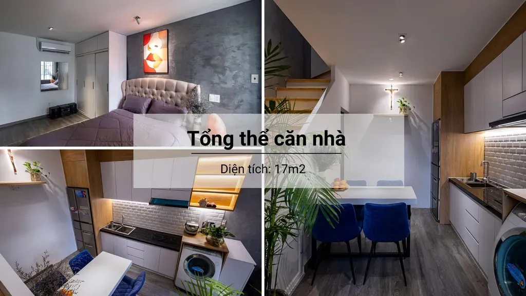 Phòng bếp - Nhà phố nhỏ xinh được cải tạo đẹp lung linh với đèn spotlight | Space T