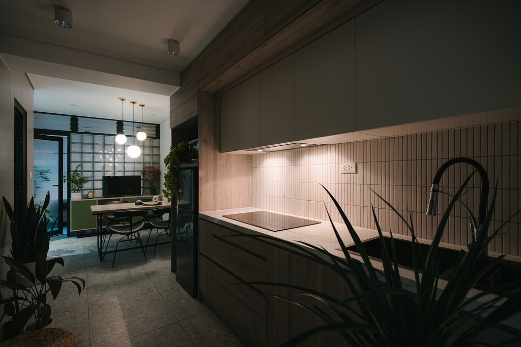 Phòng bếp - Cô giáo tiếng Nhật cải tạo nhà tập thể cũ an yên và thoáng mát  | Space T
