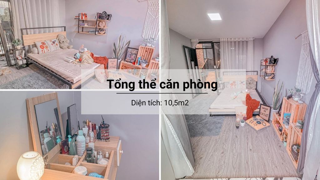 Trang trí phòng ngủ nhỏ chỉ 10m2 ấn tượng như studio chụp ảnh | Space T