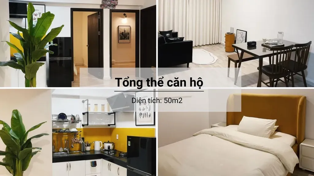 Phòng khách - Căn hộ phong cách tối giản cùng tông trắng - đen - vàng | Space T