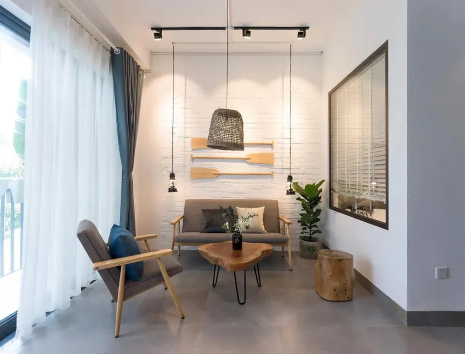 Phòng ngủ, Phòng khách - Homestay vợ chồng mình làm khi “bỏ thủ đô về biển” | Space T