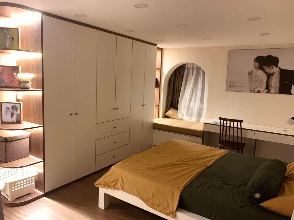 Phòng ngủ - Thay áo mới với vẻ bình yên và nhẹ nhàng cho căn hộ thông tầng   | Space T