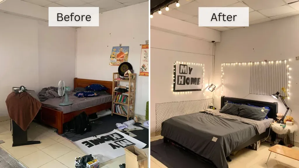 Phòng ngủ - 2,5 triệu đồng và 24 giờ để decor phòng “chill chill”  | Space T