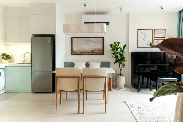 Phòng ăn - Tổ ấm 40m2 của vợ chồng 2 con phong cách Mid-century modern  | Space T