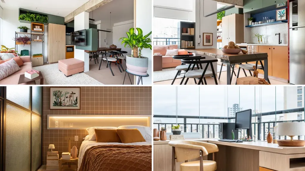Phòng khách - Căn hộ 40m2 phối màu ngẫu hứng của gia chủ yêu thời trang | Space T