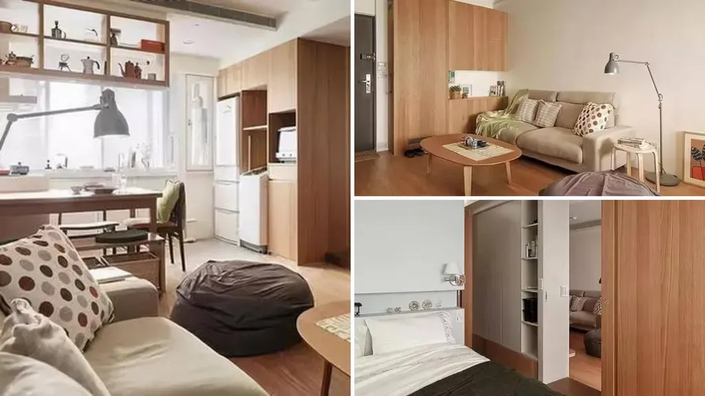 Phòng khách - Ngôi nhà 43m2 thiết kế công năng toàn diện, nội thất thông minh của cô nàng độc thân  | Space T