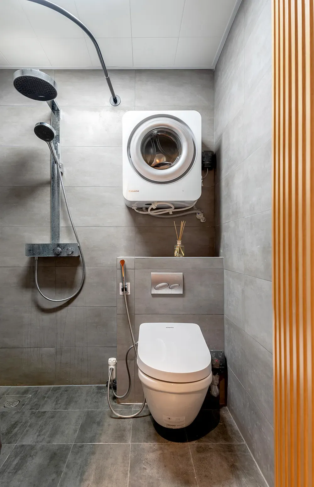Phòng tắm - Gia chủ đầu tư làm nội thất cho căn hộ 36m2 tận hưởng cuộc sống độc thân tiện nghi | Space T