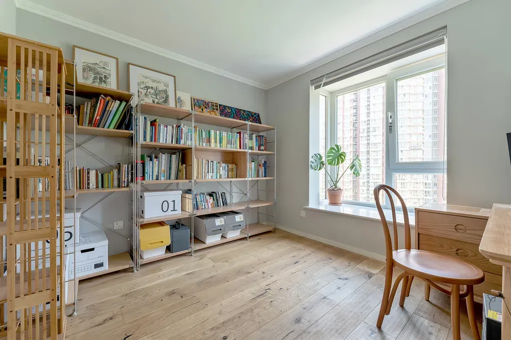 Phòng làm việc - Tổ ấm 134m2 kiểu Bắc Âu ấm cúng và thư giãn của đôi vợ chồng son  | Space T