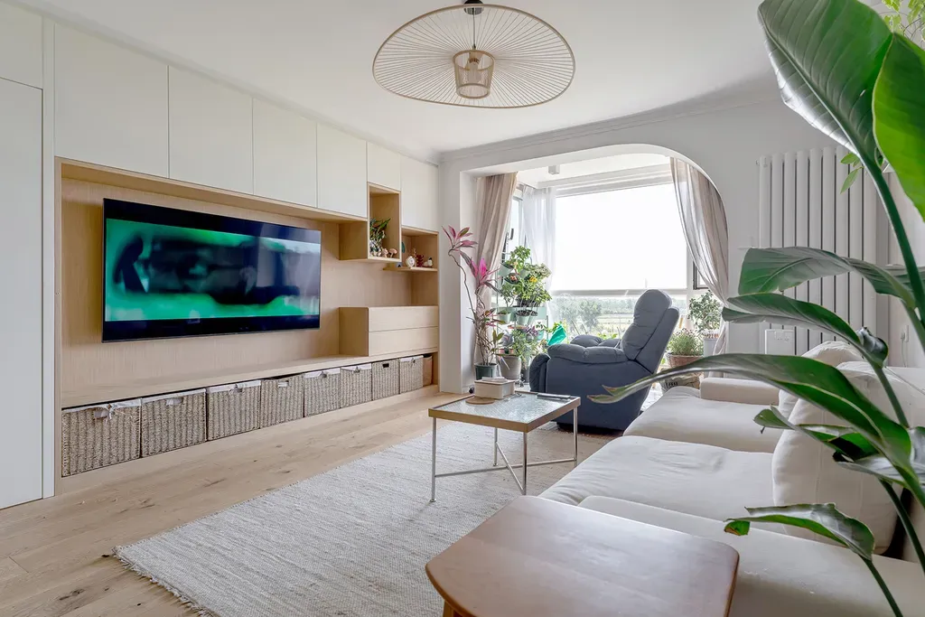 Phòng khách - Tổ ấm 134m2 kiểu Bắc Âu ấm cúng và thư giãn của đôi vợ chồng son  | Space T