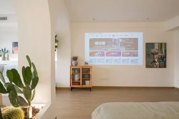 Phòng ngủ - Căn hộ Muji 45m2 tường vòm bố trí bồn tắm ở phòng khách lạ mắt  | Space T