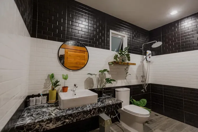 Phòng tắm - Nhà cấp 4 hai gian đơn giản và ấm áp với phong cách Muji  | Space T