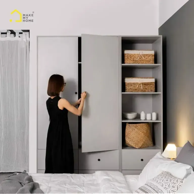 Mẫu tủ quần áo làm từ ván gỗ MFC đến từ thương hiệu Make My Home