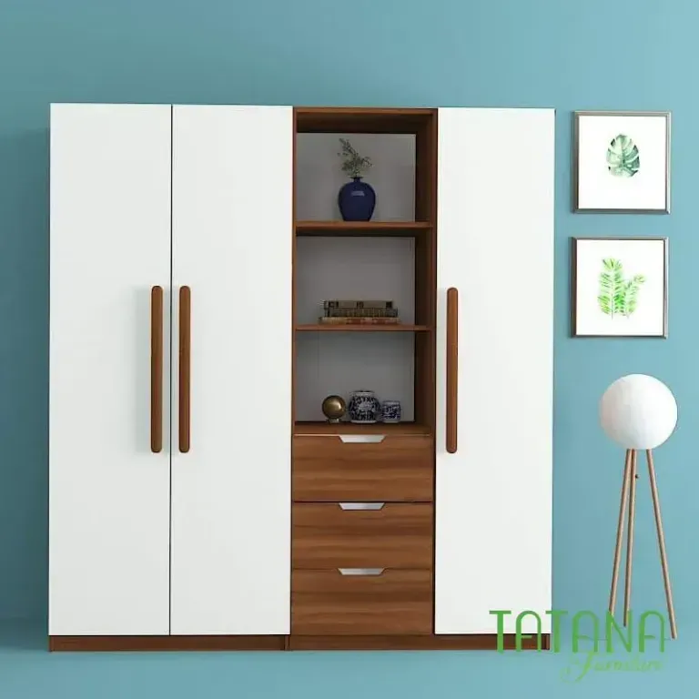 Mẫu tủ quần áo gỗ MDF hiện đại