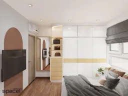 Phòng ngủ - Căn hộ Citisoho Quận 2 - Phong cách Scandinavian 
