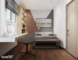 Phòng làm việc - Căn hộ Citisoho Quận 2 - Phong cách Scandinavian 