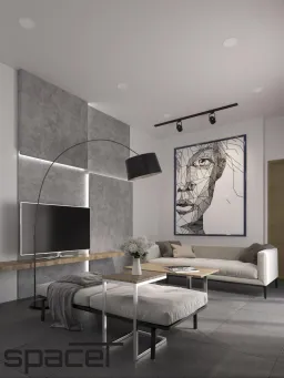Phòng khách - Nhà phố Đồng Nai 3PN - Phong cách Modern 