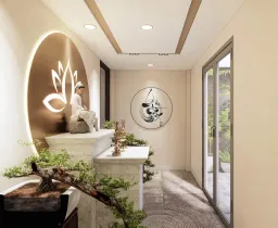 Phòng thờ - Nhà phố Bảo Minh Residence - Phong cách Modern 