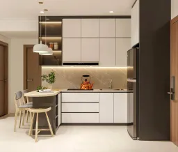 Phòng bếp, Phòng ăn - Căn hộ Citi Esto Quận 2 - Phong cách Modern 