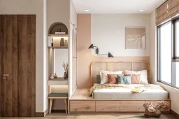 Phòng ngủ - Căn hộ Phú Đông Premier - Phong cách Scandinavian 