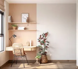 Phòng ngủ, Phòng làm việc - Căn hộ Phú Đông Premier - Phong cách Scandinavian 