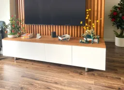 Phòng khách - Căn hộ Mizuki Park 5 78m2 - Phong cách Modern 
