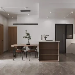 Phòng ăn - Căn hộ Midtown (The Peak) - Phong cách Modern 