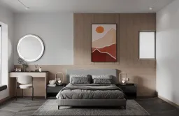 Phòng ngủ - Căn hộ Midtown (The Peak) - Phong cách Modern 
