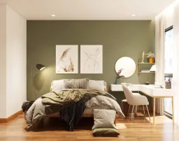Phòng ngủ - Căn hộ Eco Green - Phong cách Modern 