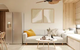 Phòng khách - Căn hộ Citi Esto Quận 2 - Phong cách Scandinavian 