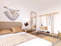 Phòng ngủ - Căn hộ Saigon Pearl - Phong cách Scandinavian + Tropical 