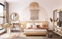 Phòng ngủ - Căn hộ Saigon Pearl - Phong cách Scandinavian + Tropical 