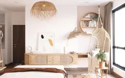 Phòng ngủ - Căn hộ Saigon Pearl - Phong cách Scandinavian + Tropical 
