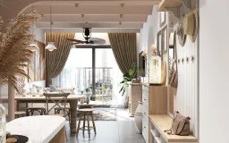 Lối vào - Căn hộ Saigon Pearl - Phong cách Scandinavian + Tropical 
