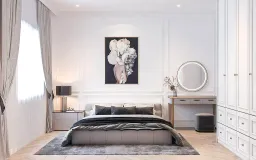 Phòng ngủ - Shophouse The Manhattan (Nhà mẫu) - Phong cách Modern Classic 