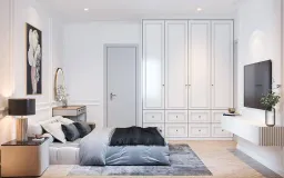 Phòng ngủ - Shophouse The Manhattan (Nhà mẫu) - Phong cách Modern Classic 