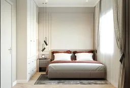 Phòng ngủ - Shophouse The Manhattan (Nhà mẫu) - Phong cách Modern Classic 