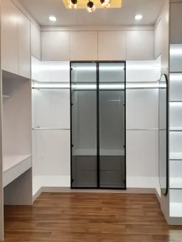 Phòng ngủ, Phòng thay đồ - Nhà phố Bình Tân - Phong cách Modern 