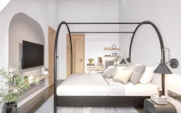 Phòng ngủ - Nhà phố song lập tại Đà Lạt - Phong cách Tropical + Farmhouse 