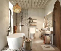 Phòng tắm - Villa tại Đắk Lắk - Phong cách Wabi Sabi 