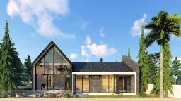 Mặt tiền - Villa tại Đắk Lắk - Phong cách Wabi Sabi 