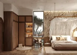 Phòng ngủ - Villa tại Đắk Lắk - Phong cách Wabi Sabi 