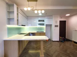 Phòng bếp - Căn hộ The Sun Avenue 85m2 - Phong cách Modern 