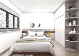 Phòng ngủ - Căn hộ The Habitat Bình Dương - Phong cách Modern 