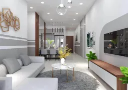 Phòng khách - Căn hộ The Habitat Bình Dương - Phong cách Modern 